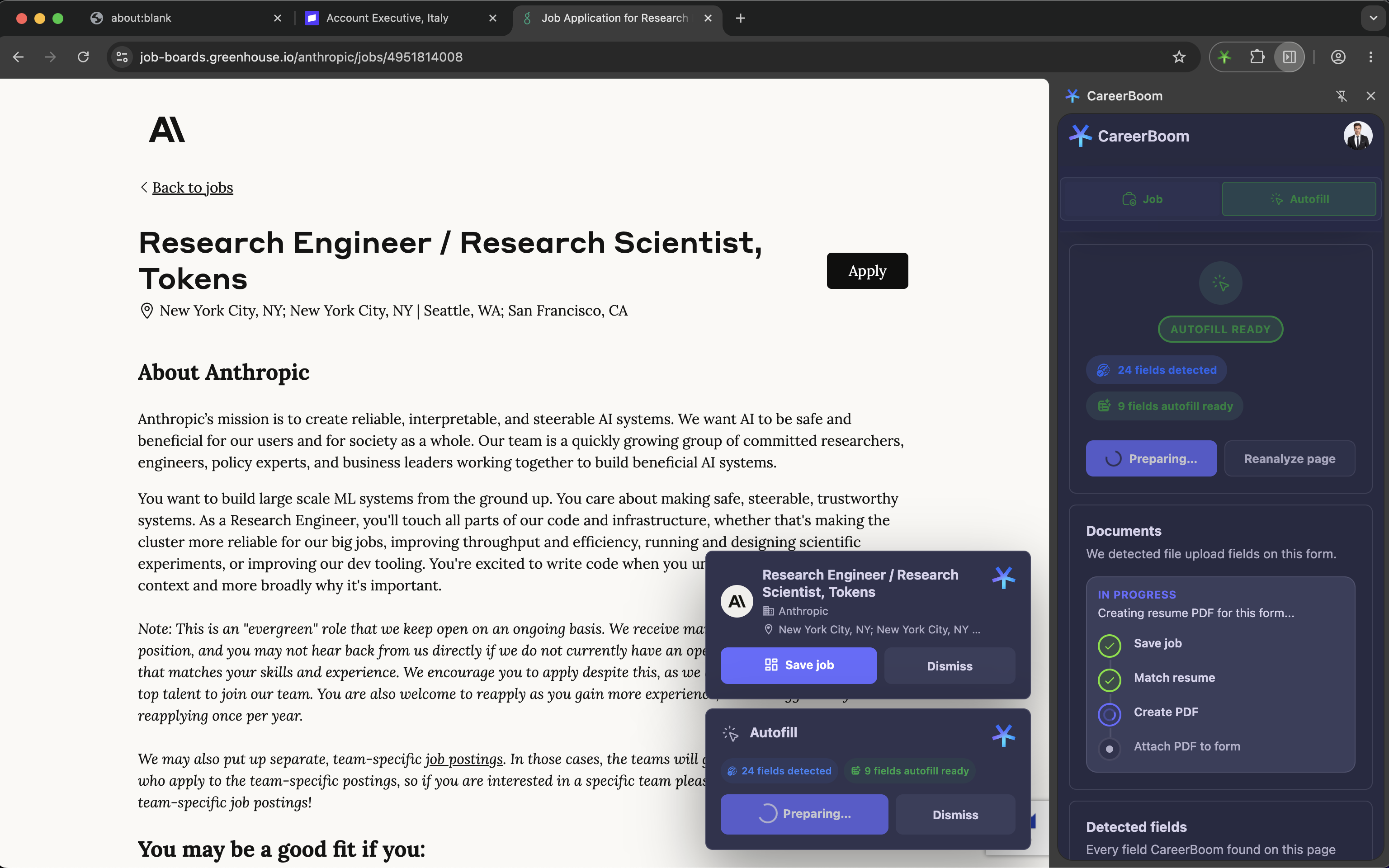 careerboom chrome extension
