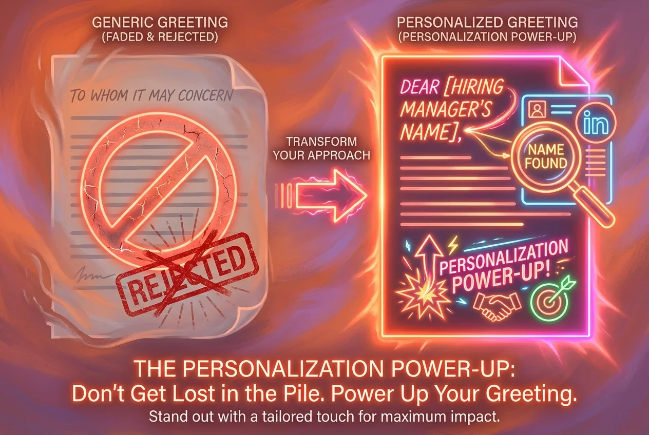 Sin 1: Generic Greetings and Lack of Personalization